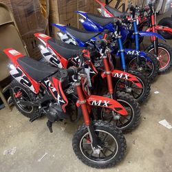 49cc dirt bike, 2 stroke (not work $150 each)