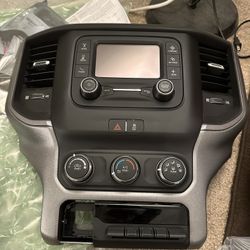 Ram Tradesman 2500 Or 3500 Radio With XM Radio, Air Vents And Bezel, Switch Bank Rear Parking / Diesel Brake / Tow Haul