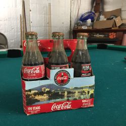 Antique Coca-Cola Bottles And Pepsi Bottle Original 