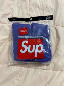 Supreme x Hanes Cushion Crew Socks 4-Pack