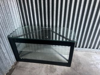 Glass tv stand