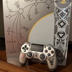 PS4 Pro God of War Limited Edition 1TB – Original Controller, 8 Games, 2 USB Mics