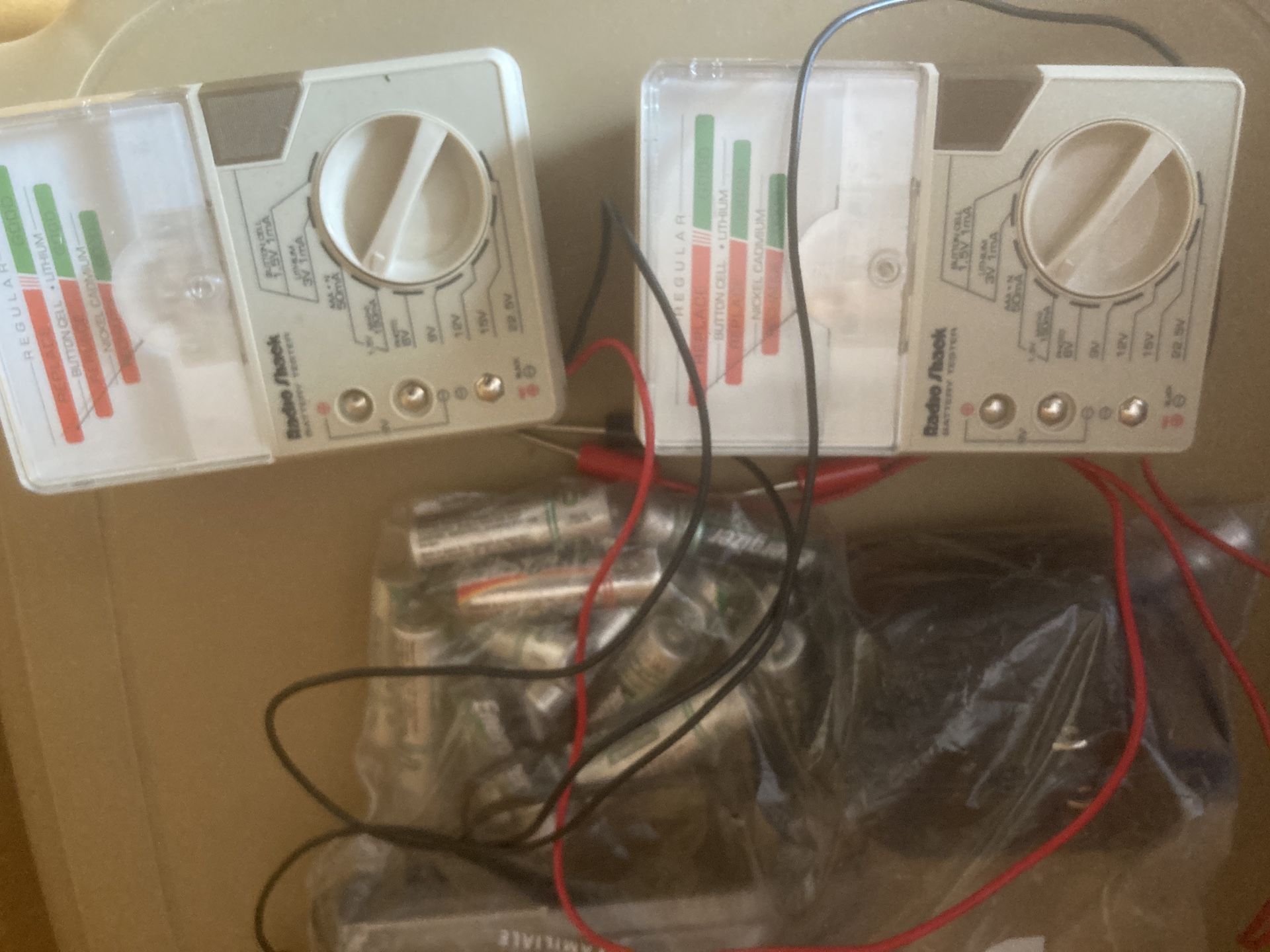 Rechargeable Batteries With Charger And Battery Checker