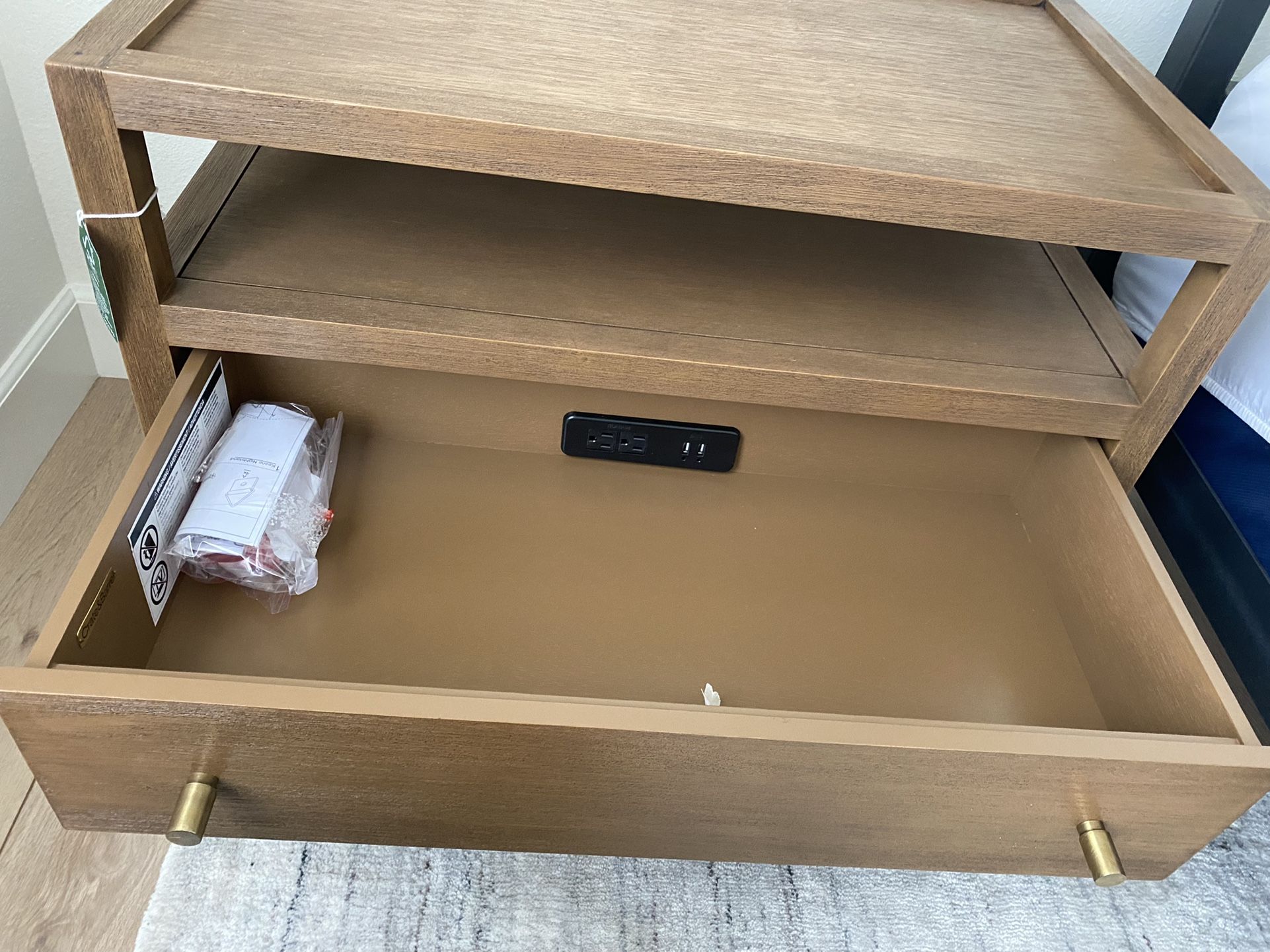 Keane driftwood nightstand deals