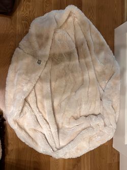 Pottery Barn Fur Bean Bag Cover & Pullow