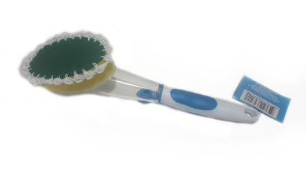 Blue,White,Spring,Cleaning,Kitchen Soap Dispensing Scrub Brush,Dishes, Fancy,Decoration,Reusable,Dish Scrubbie