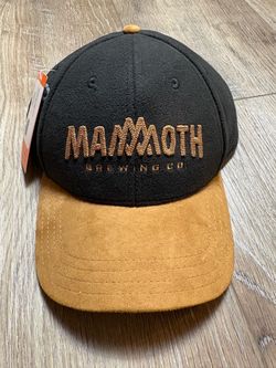 Pukka Mammoth Brewing Co. Black & Brown Suede Logo Baseball Cap Hat Snapback
