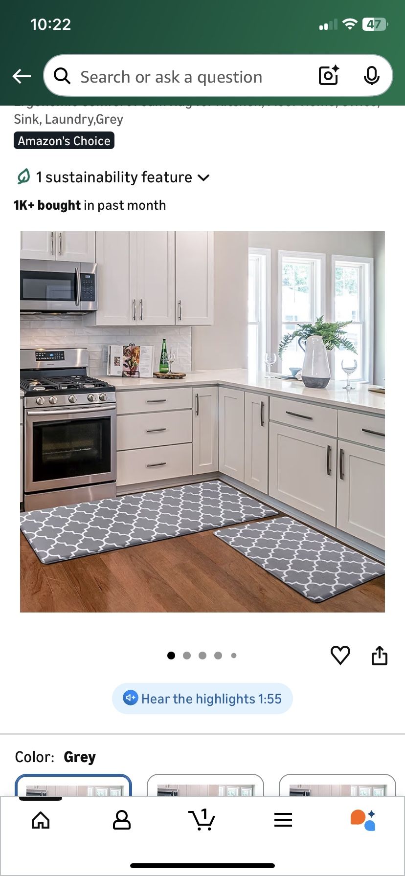 Anti Fatigue Kitchen Mats