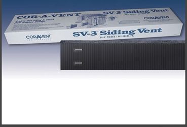 Cor-A-Vent SV-3 Rainscreen Siding Vent