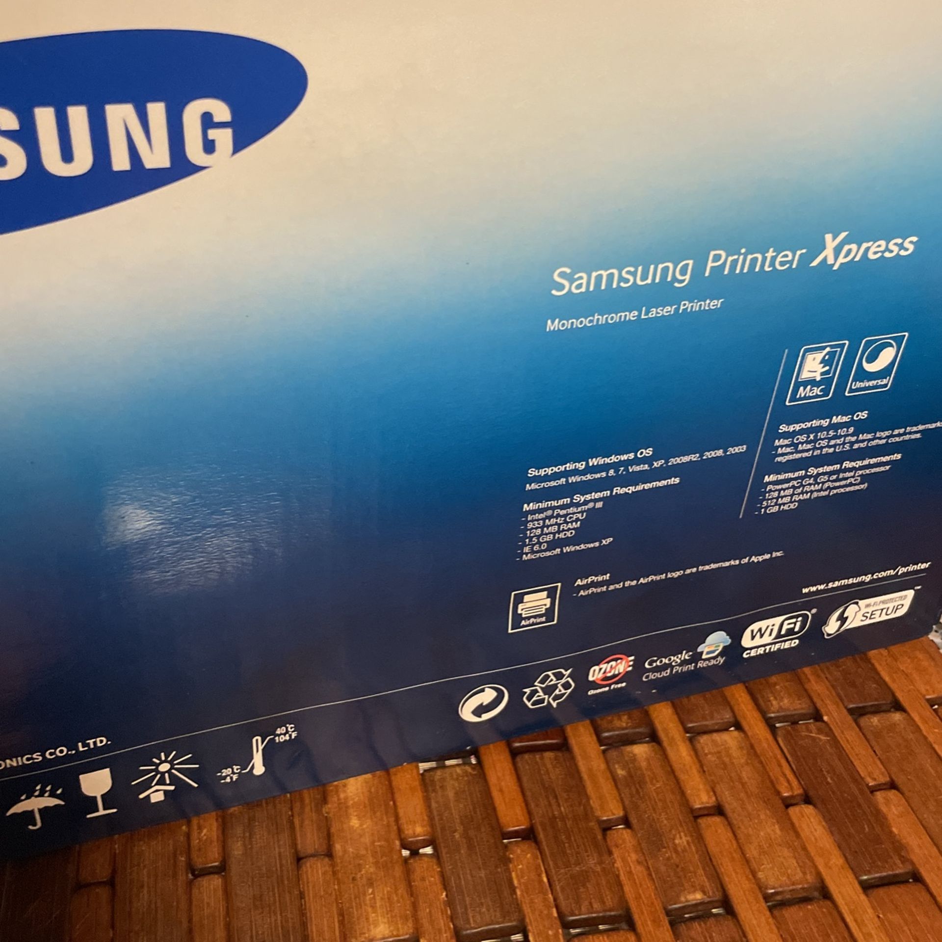 Samsung Xpress M2024W Wireless Monochrome (Black And White) Laser Printer Computers & Accessories