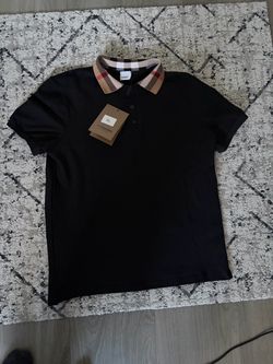 Black Burberry Polo