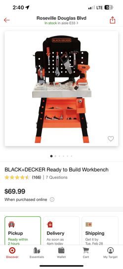 Black & Decker Kids Workbench And Tools for Sale in Sacramento