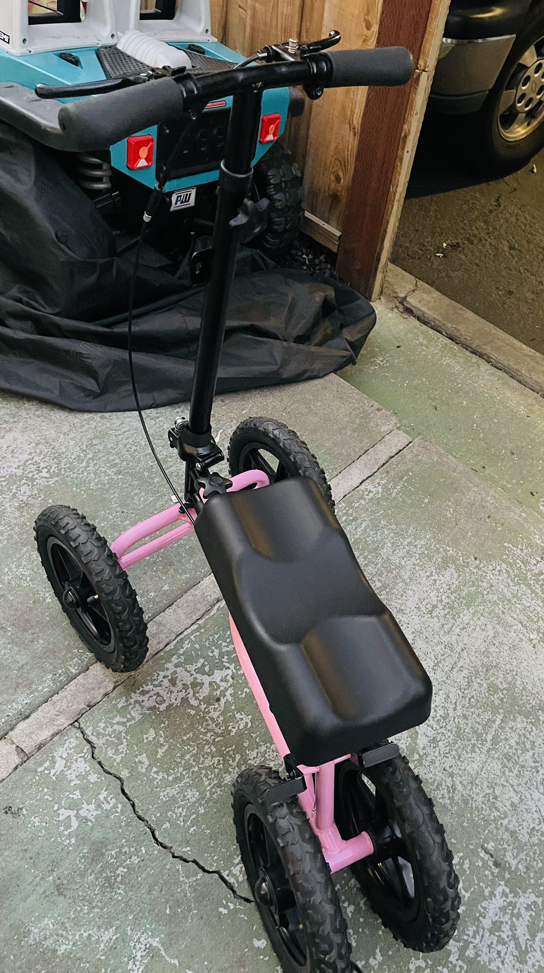 Pink Leg Scooter For Broken Foot