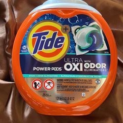 Tide Ultra With Oxi Odor Eliminator, 25 Pacs 42oz Box