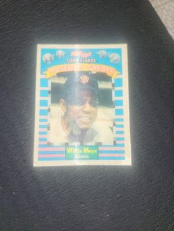 Willie Mays Kelloggs Corn Flakes Baseball Greats