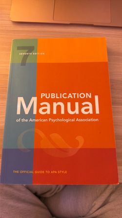 APA Publication Manual 7th Edition