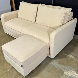 Koala Sofa Bed 70" Queen + Koala Ottoman (3rd Gen, Vanilla)