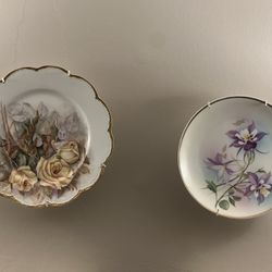 Decorative Floral China Plates