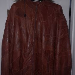 Men's Italian Leather 5XL Jacket 