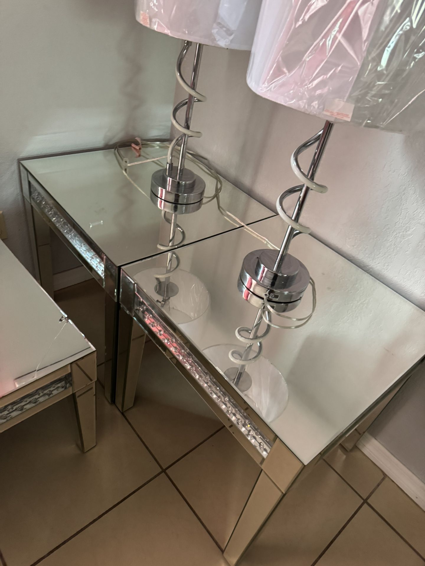 Selling my beautiful mirror tables