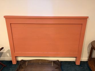 Handmade Coral Solid-Wood Queen Headboard