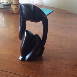 Vintage Hand Carved Statue.