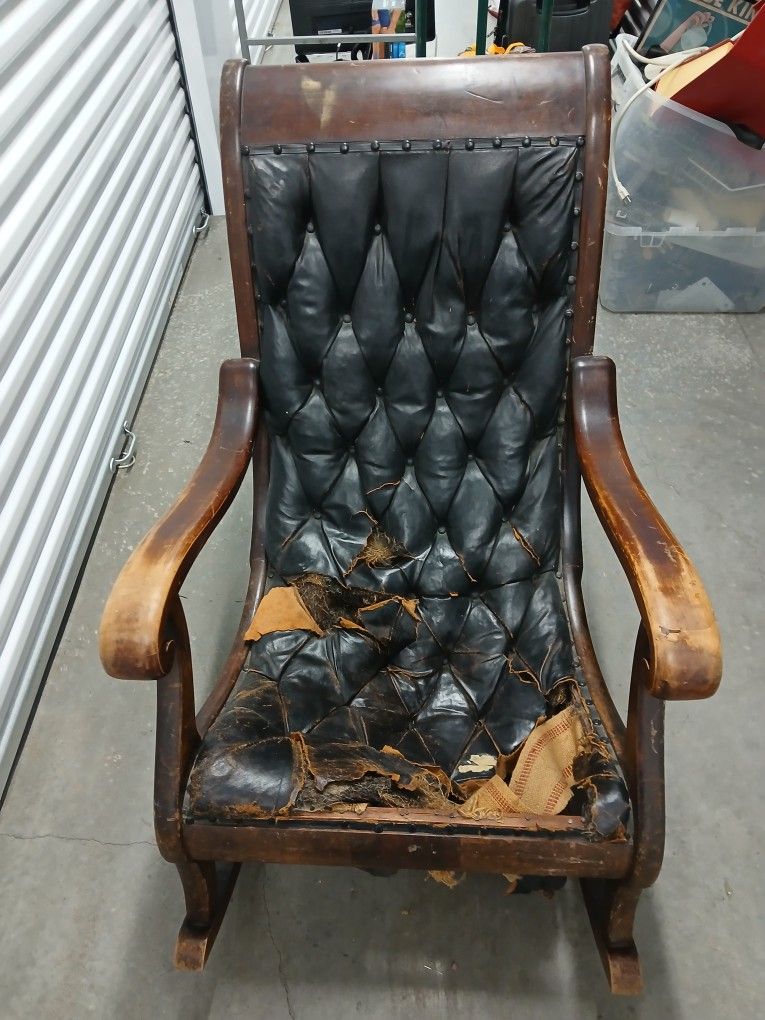 Old English Chesterfield Slipper Chair $300 OBO