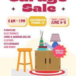 Just a Reminder: 3-Day Garage Sale Friday, Saturday and Sunday. Hope to see you there.🌴🌝🌴