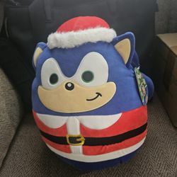 CHRISTMAS SANTA CLAUS SONIC SQUISH MALLOWS LARGE 12INCHS