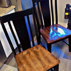 Two Dining Table Chairs 