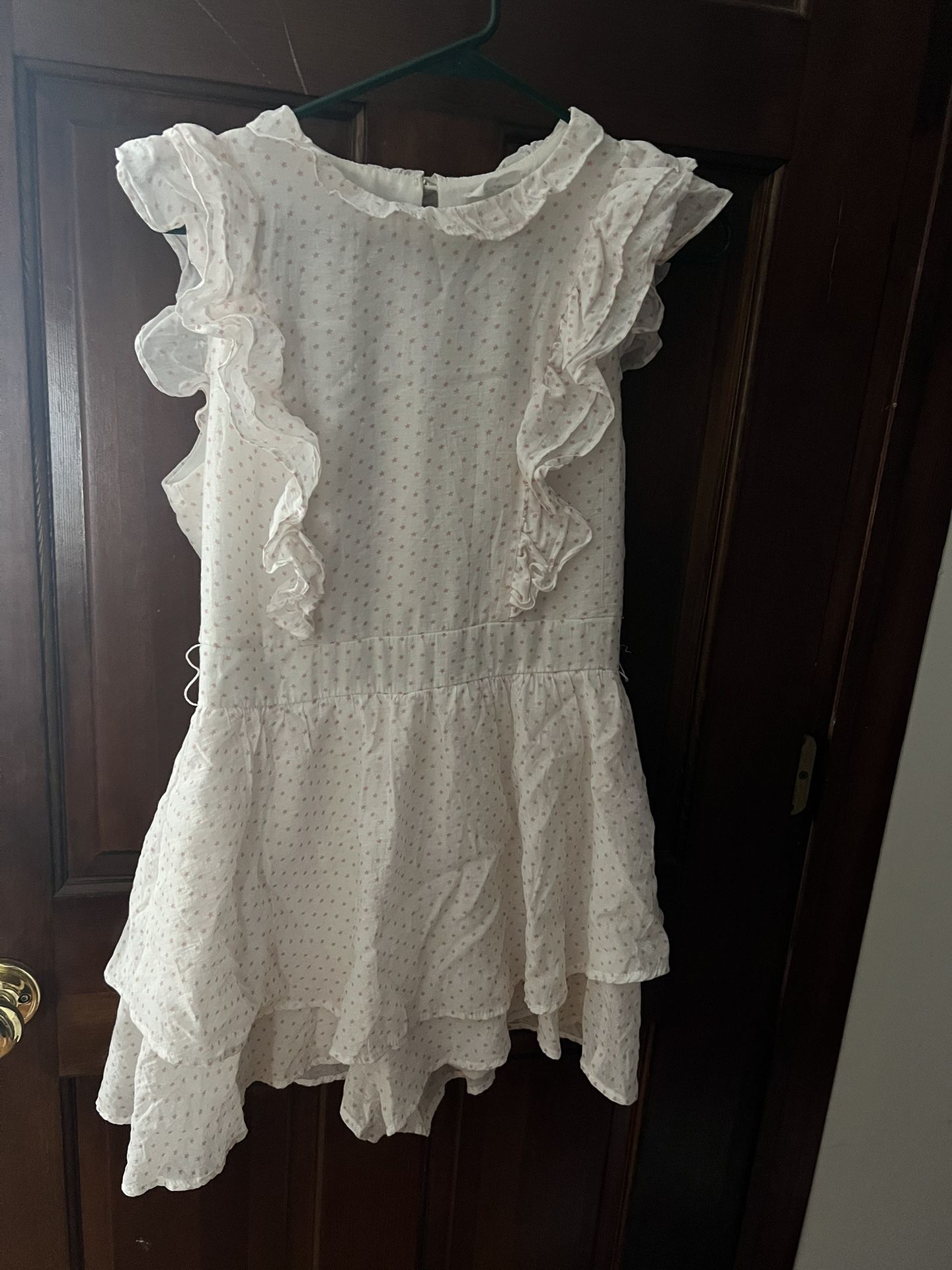 White with Pink Stars Dress From A High End Store