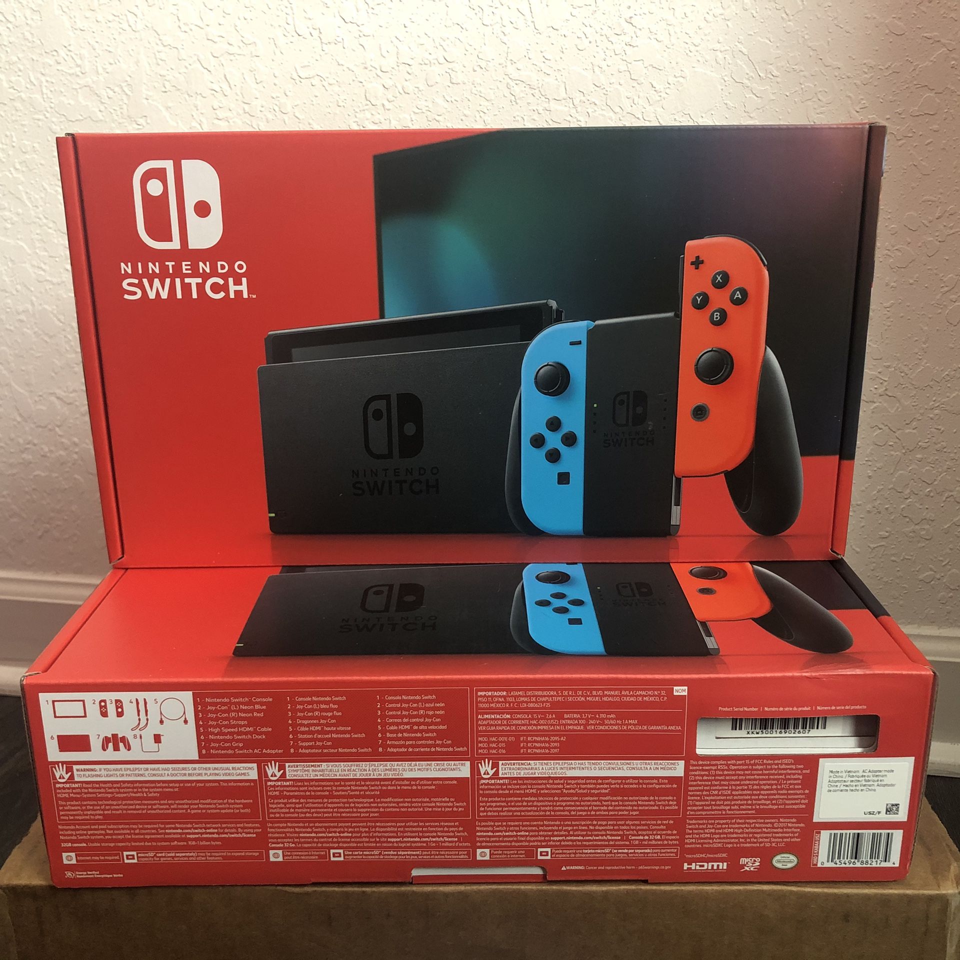 Brand New Nintendo Switch Neon Red and Blue (LAST ONE)