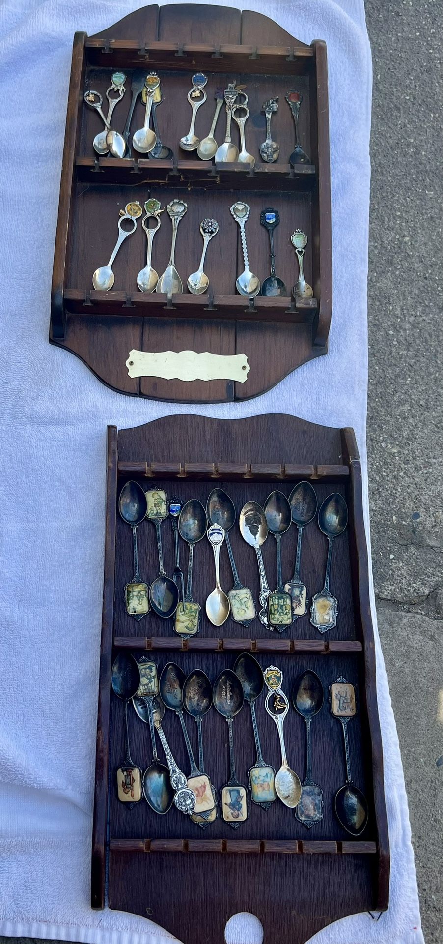 ANTIQUE/VINTAGE SPOON COLLECTIONS WITH WOODEN CASES