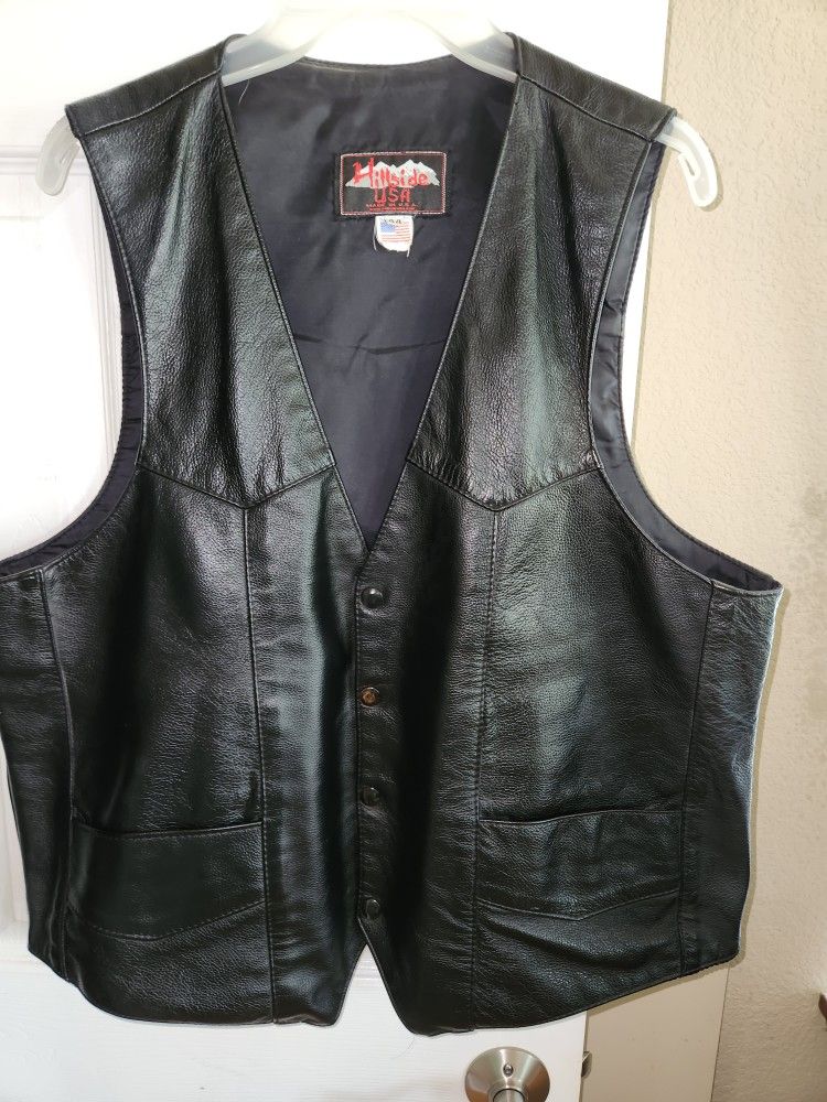Men's Leather Vest