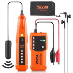 VEVOR Underground Cable Locator, 3 FT Max. Detection Depth, Wire Tracer Break Detector Finder with Earphone, 1000 FT Max.Detection Length Cable Tester