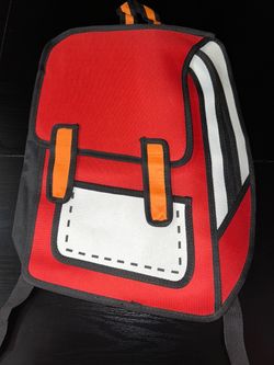 Red 2D backpack