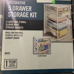 New Everbilt 5 Drawer Storage Kit Kitchen Room Etc