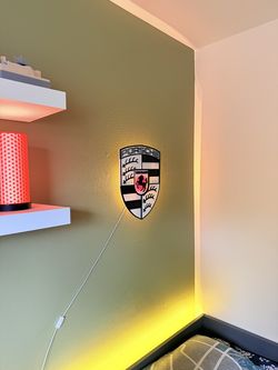 Big Porsche Logo with Led Backlight