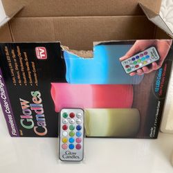 Flameless Color— changing candles
