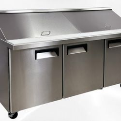 NSF Sandwich Prep Table Mega Top two door 72 ins XSP72M-2