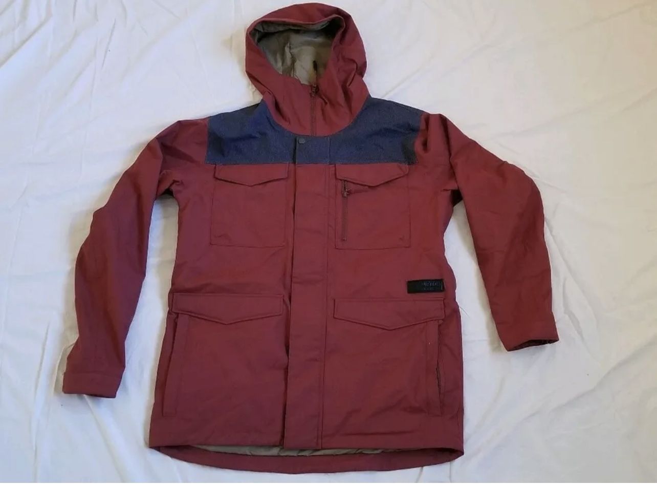 Burton Mens Covert Shell Jacket XL, Fired Brick/Denim