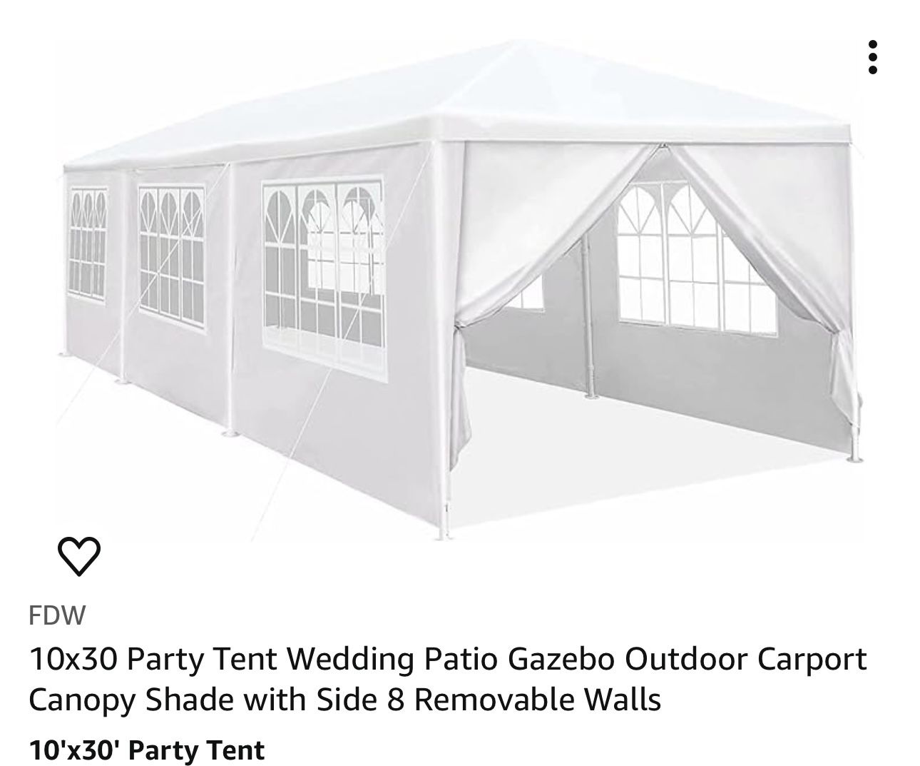 Party Tent 10 X 30