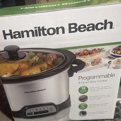 Hamilton Beach 6qt Programmable Slow Cooker NEW