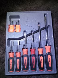 Snap-on 8 piece screw driver set
