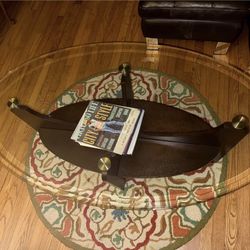 Modern Glass Oval Coffee Table