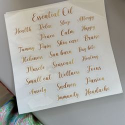 Essential oil Labels