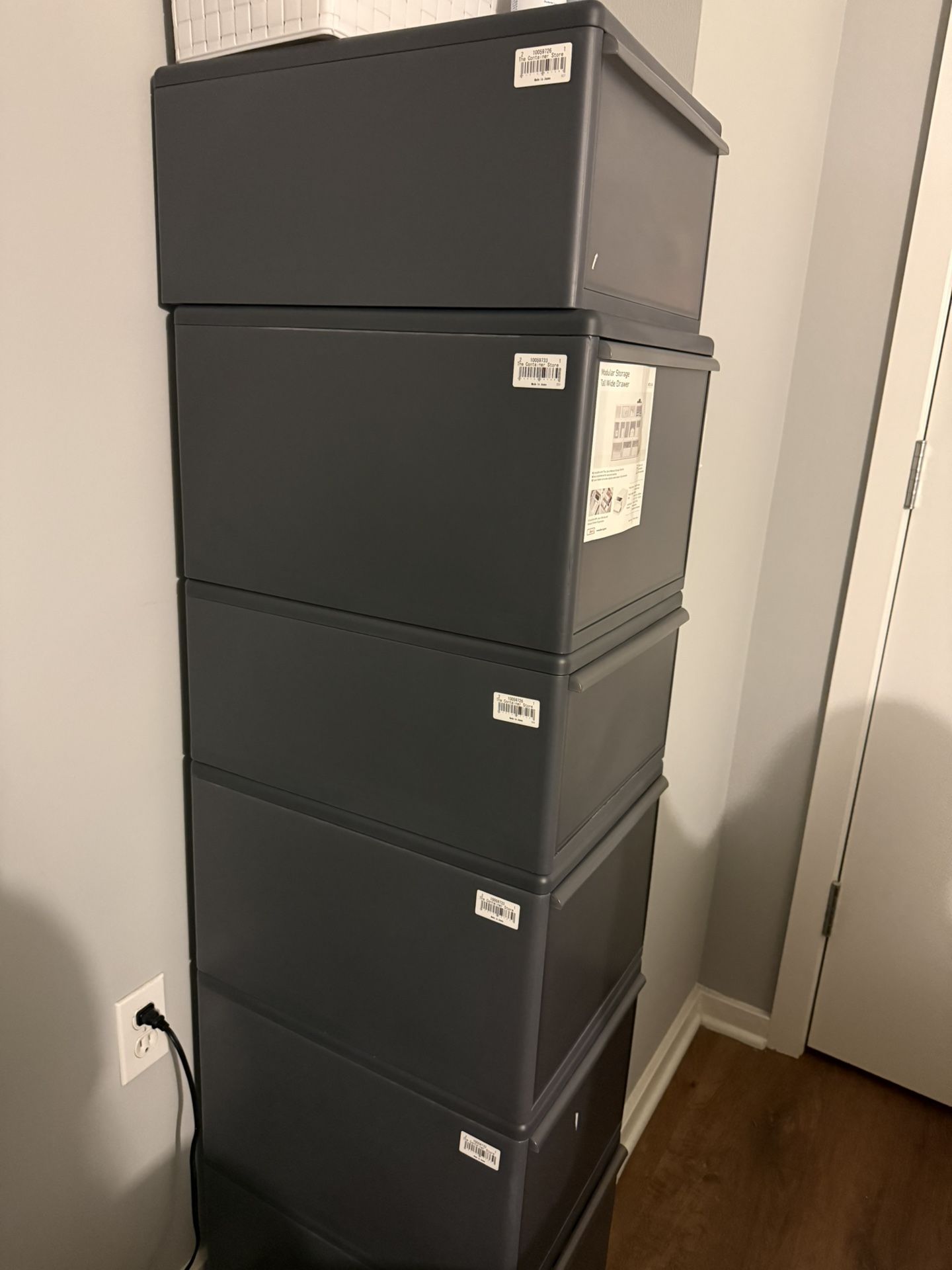 6 Stackable Storage Drawers