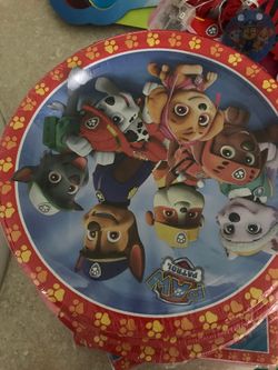 Paw patrol plates and napkins
