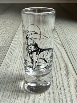 New-Howling Wolf Double Shot Glass