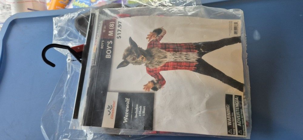 New Boys Werewolf Costume Size 8